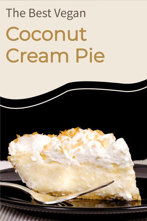 Aip Chocolate Cream Pie, Vegan Coconut Pudding, Coconut Cream Dessert Vegan, Coconut Cream Pie Vegan, Vegan Coconut Custard, Dairy Free Cream Pie, Vegan Cream Pie Recipes, Gluten Free Dairy Free Coconut Cream Pie, Vegan Gf Dessert Recipes