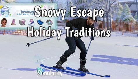 Snowy Escape Holiday Traditions Snowy Escape Cc, Snowy Escape, Sims 4 Studio, Go Skiing, Sims 4 Mods Clothes, Sims Mods, Sims 4 Mods, Sims Cc, The Expanse