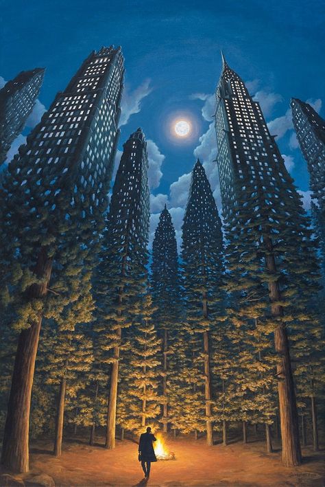 Surreal Optical Illusion Art Imagines the World with Magical Realism Robert Gonsalves, Rob Gonsalves, Optical Illusion Paintings, Illusion Kunst, Illusion Paintings, Magical Paintings, Imagination Art, Wall Art Decor Prints, Eyes Artwork