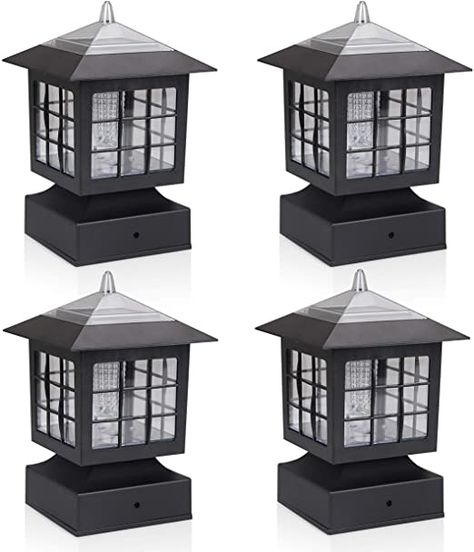 Post Cap Lights, Solar Post Lights, Solar Post Caps, Fence Post Caps, Garden Posts, Wooden Posts, Post Cap, Deck Lighting, Outdoor Post Lights