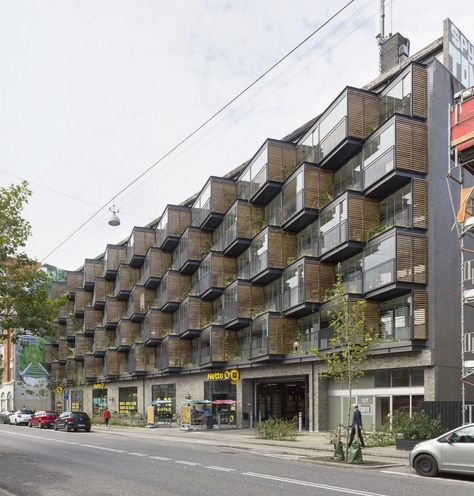 Balcony Walkway, Concrete Exterior, The Residents, Best Architects, Urban Spaces, Apartment Garden, Industrial Buildings, Garden Set, Old Building