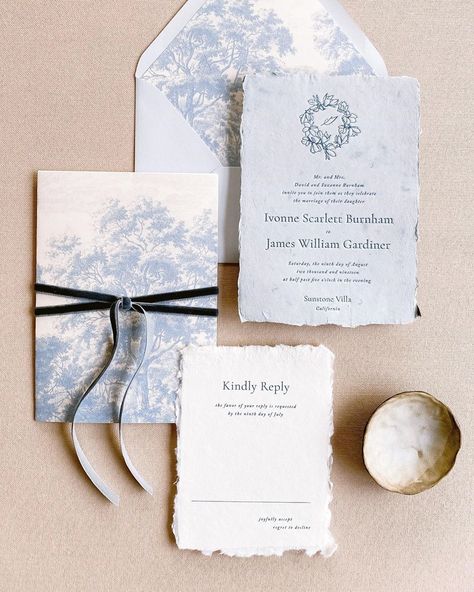 Wedding Stationary Design, Ribbon Invitation, French Chateau Wedding, Wedding Graphics, Wedding Brochure, Stationery Inspiration, Beautiful Calligraphy, Flat Lays, Luxury Wedding Invitations