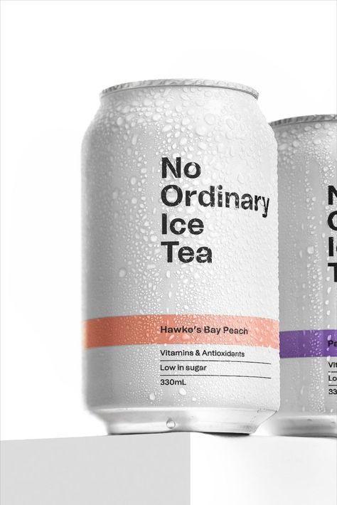 Packaging design for Plant Projects' latest product: No Ordinary Ice Tea Breakfast Packaging, Cafe Merchandise, Vodka Water, Beverage Branding, Tea Branding, Tea Inspiration, Tea Logo, Tea Packaging Design, Product Visualization