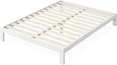 Discover your style - Beds | Amazon.com Bed Frame Queen, Metal Platform Bed Frame, Wood Platform Bed Frame, Slatted Headboard, Wood Bed Frame, Beds And Headboards, Mattress Support, Metal Platform Bed, Wood Platform Bed