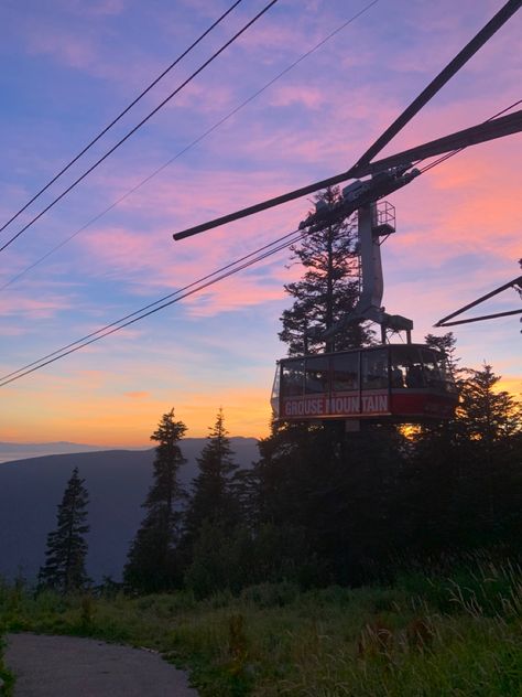 Mountain Views Aesthetic, Mountain Valley Aesthetic, Vancouver Canada Mountains, Canada Sunset, Panorama Ridge Vancouver, Grouse Mountain Vancouver, Grouse Mountain, Mountain Summer, Mountain Aesthetic