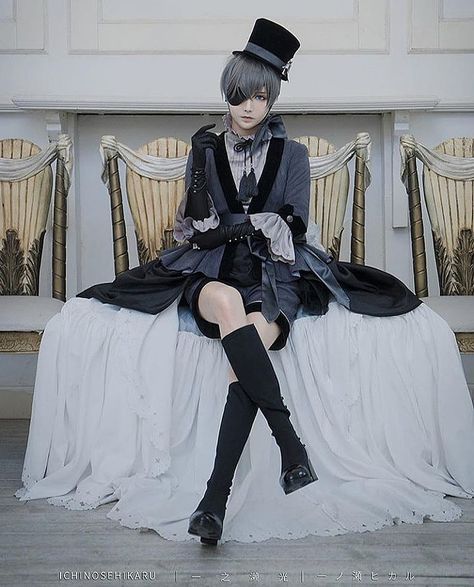 Black Butler Cosplay, Kostum Cosplay, Black Butler Ciel, Black Butler Anime, Black Butler Kuroshitsuji, Butler Anime, Ciel Phantomhive, Cosplay Characters, Amazing Cosplay