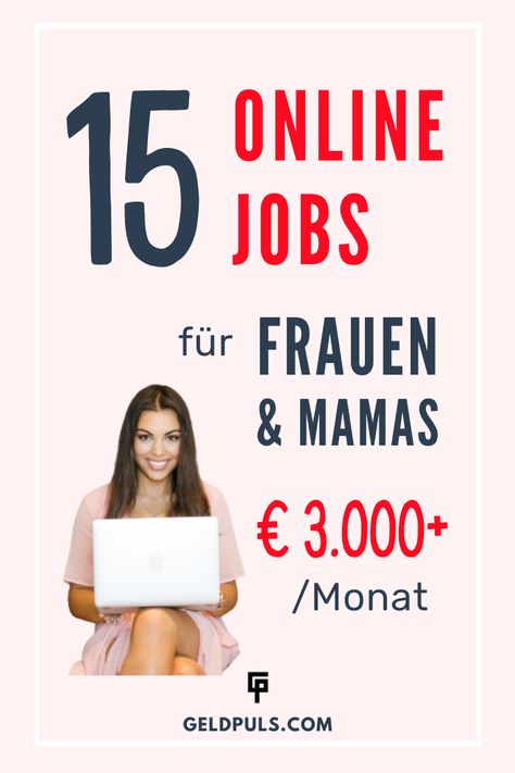 15 Online-Jobs für Frauen & Mütter (Home-Office) Digital Jobs, Typing Jobs From Home, Amazon Work From Home, Amazon Jobs, Unique Jobs, Typing Jobs, Proofreading Jobs, Best Online Jobs, Data Entry Jobs