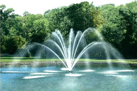 Diy Pond Fountain, Diy Solar Fountain, Solar Pond, Pond Aerator, Farm Pond, Pond Maintenance, Diy Lawn, Diy Pond, Diy Fountain