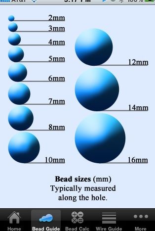 Beads Size Chart, Bead Sizing Chart, Types Of Seed Beads, Bead Types Chart, Bead Sizes Chart, Types Of Beads, Pearl Size Chart, Gauges Size Chart, Bead Size Chart