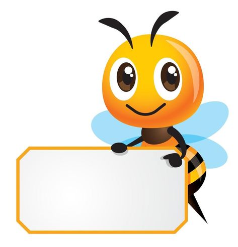 Bumble Bee Clipart, Peraturan Kelas, Holding Sign, Bee Themed Classroom, Bee Activities, Bee Classroom, Bee Printables, Bee Images, Bee Pictures