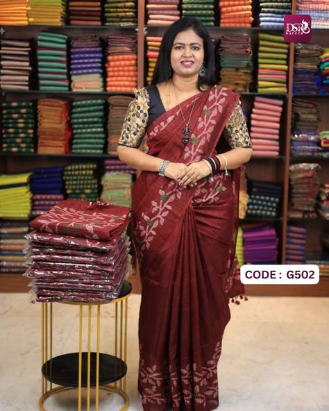 Jute cotton sarees @ 550+$ Booking Soniya - 9443143352 Shalini - 7305626399 Kousalya - 6374441254 Suji - 7200602017 Sasi - 9653484447 Website 📲 www.dsrsarees.com Android App 📲 https://play.google.com/store/apps/details? id=com.dsrapp.dsrsarees IOS App 📲 https://apps.apple.com/app/dsr-sarees/id6504281793 —————————————————— Join our WhatsApp Channel to receive exclusive updates on new arrivals and offers, https://whatsapp.com/channel/0029VaFMxcZ89iniEF8WcZ2U —————————————————— 🏤OUR STORE DS... Wedding Inspiration, Pochampally Sarees, Tamil Nadu, Bridal Saree, Sarees Online, Cotton Saree, Saree Wedding, New Arrivals, Saree