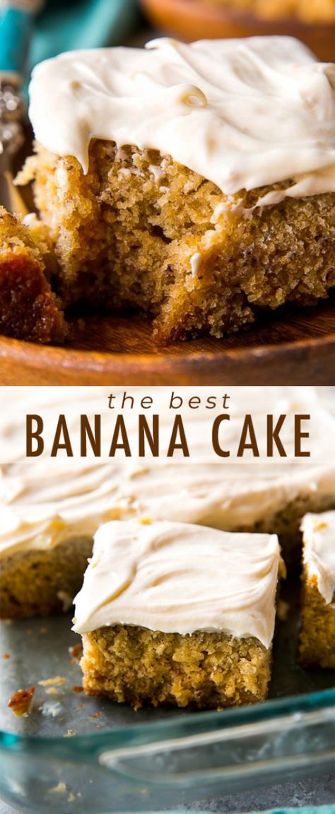 The Best Banana Cake, Best Banana Cake, Cake Banana, Banana Cake Recipe, Delectable Desserts, Cinnamon Flavor, With Cream Cheese Frosting, Food Heaven, Keto Desserts