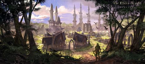 Skyrim Concept Art, Elder Scrolls Art, Concept Art World, Elder Scrolls Online, Game Environment, Mysterious Places, The Elder Scrolls, Game Concept Art, Fantasy Adventure