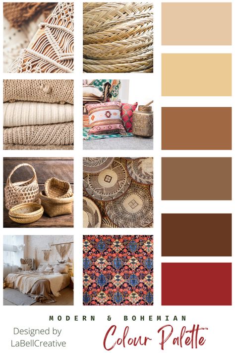 Modern Boho colour scheme, modern bohemian ideas, urban boho colour palette, modern boho aesthetic, warm earthy colour tones, earthy colour palette, neutral decor colours, bohemian decor, urban bohemian decor, Boho Theme Palette, Bohemian Pallete Colour, Bohemian Palette Colour, Boho Colour Palette Bohemian, Bohemian Colors Palette, Urban Bohemian Decor, Bohemian Colour Palette, Neutral Earthy Color Palette, Bohemian Colours