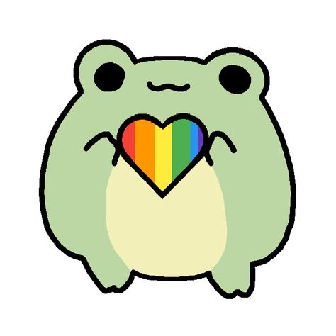 Frog and a pride hart Pride Frog, Fancy Scarf, Frog Wallpaper, Frog Drawing, Magical Things, Cute Frogs, Amphibians, Frogs, Ball Dresses