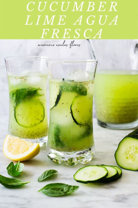 Aqua Fresca Recipes, Cucumber Drink, Cucumber Lemon Water, Lemon Water Before Bed, Agua Fresca Recipe, Lemon Juice Benefits, Water Health Benefits, Lime Drinks, Hot Lemon Water