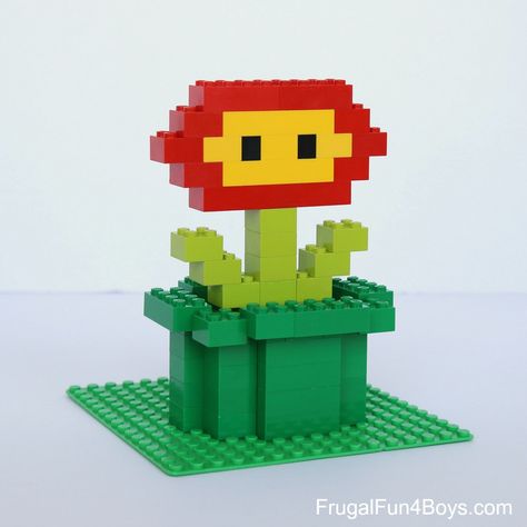 Mario LEGO Projects to Build Lego Ideas To Build, Lego Van, Mario And Yoshi, Mario Lego, Question Box, Easy Lego Creations, Lego Mario, Lego Challenge, Lego Building Instructions