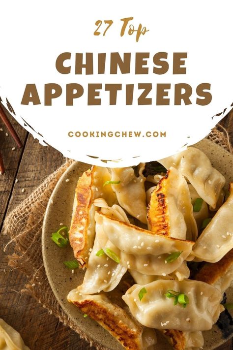 We’ve put together 27 famous Chinese Appetizers worth trying at your nearby resto & home as easy-to-prepare recipes! Our list of appetizers aims to entice you before being served your main dish! Chinese Entree Recipes, Healthy Asian Appetizers, Asian Hors D'oeuvre, Chinese Starters Appetizers, Chinese Finger Food, Chinese Appetizers For Party, Asian Appetizer Recipes, Chinese Buffet Recipes, Asian Inspired Appetizers