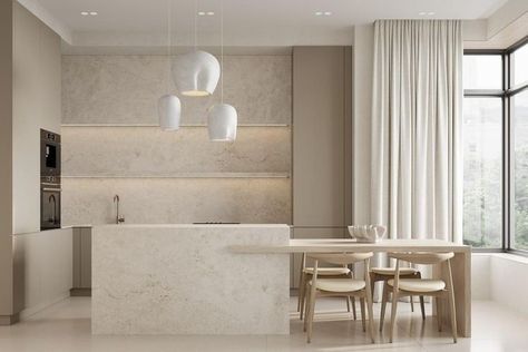 (2) Facebook Minimal Kitchen Design, Architectural Designer, Condo Kitchen, Japandi Interior, Modern Kitchen Interiors, Kitchen Decor Modern, Kitchen Island Design, Kitchen Room Design, Luxury House Designs