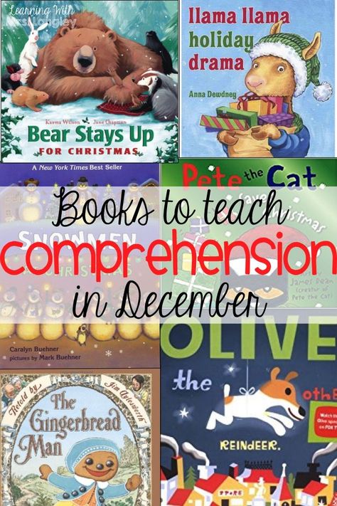 This blog posts has my favorite books to read during the month of December. Spice up your regular curriculum with some easy lessons to implement using these holiday books in preschool, kindergarten, or first grade. Students will love the characters, retelling, text to self, text to text, and text to world connections made with these books! Books Kindergarten, Text To World, December Lessons, December Kindergarten, Text To Text, Literature Lessons, Fun Stories, Text To Self, Kindergarten Ela