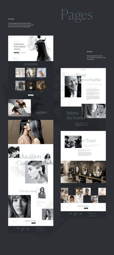 Web Design: Ecommerce Website for Hairdressing Brand on Behance Web Design Ecommerce, Luxury Website, British Celebrities, Sketch App, E Commerce Website, Web Design Tips, Website Redesign, Website Layout, Web App Design