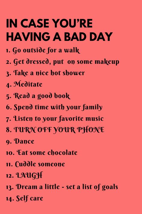 14 ways to be happy in case you’re having a bad day #happiness When A Bad Day Hits, When You Are Having A Bad Day, What To Do When Having A Bad Day, If You’re Having A Bad Day, When Your Having A Bad Day, How To Be Happy When Things Are Bad, How To Be Happier, Ways To Be Happy, Had A Bad Day