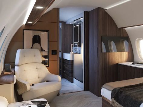 Dassault Unveils Falcon 10X, Its Largest Private Jet With 7,500 Mile Range Airplane Interior Design, Airplane Interior, Private Jet Travel, Private Jet Plane, Private Jet Interior, Falling Behind, Luxury Private Jets, Super Fast Cars, Aircraft Interiors