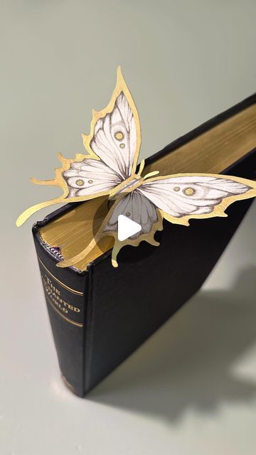 Art of Timothy Von Rueden (vonn) on Instagram: ""Butterfly Bookmark" ✨

Stumbled upon a short tutorial here on IG from @mackenziee.alexiss on making handmade "butterfly bookmarks". I've been rather busy but I cleared my Sunday to do something for myself and make my own! I've been reading A LOT recently so it just felt right. So here is my golden butterfly result and my mom already requested that I have to make one for her as well! 💛" Felt, Butterfly Bookmark, Golden Butterfly, Handmade Butterfly, Shorts Tutorial, Book Marks, Do Something, My Mom, Something To Do