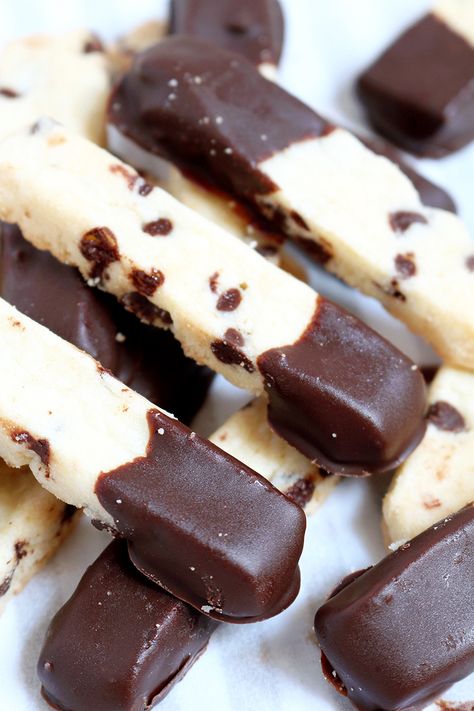 Shortbread Sticks Recipe, Chocolate Chip Cookie Sticks, Shortbread Cookie Sticks, Shortbread Sticks, Cookie Sticks Recipe, Stick Cookies, Chocolate Chip Shortbread, Cookies With Chocolate Chips, Chocolate Chip Shortbread Cookies