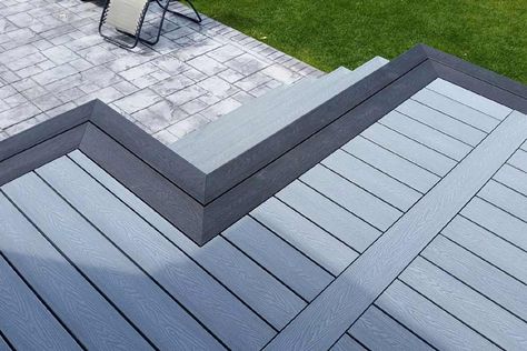 Pallet Decking Ideas, Pallet Decks, Composite Deck Ideas, Composite Decking Designs, Decking Ideas, Deck Pictures, Deck Colors, Floating Deck, Patio Deck Designs