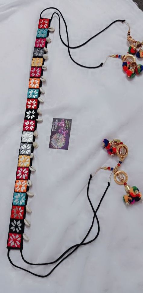 West Belt For Navratri, Choli Belt Work, Mirror Work Belt Design For Choli, Mirror Belt Design, Mirror Work Belt For Navratri Black, Mirror Work Jwellary, Mirror Work Belt Design For Navratri, Mirror Belt For Choli, Mirror Work Necklace For Navratri