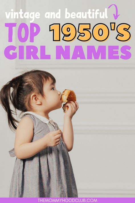 1950s Girl Names, 50s Names, 1950s Names, S Baby Girl Names, S Girl Names, Top Girls Names, Vintage Baby Girl Names, Uncommon Girl Names, Popular Baby Girl Names