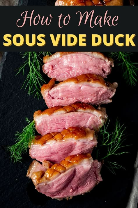 Sous Vide Scallops, Wild Duck Recipes, Duck Breast Recipes, Sous Vide Duck, Duck Confit Recipe, Sous Vide Pork Chops, Braising Recipes, Orange Duck, Instant Pot Sous Vide