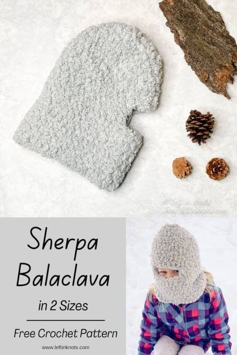 Crochet Face Cover Scarf, Crochet Face Covering, Balaclava Crochet Pattern Free, Crochet A Sun, Crocheting Hats, Wearable Crafts, Crochet Baby Cap, Crochet Balaclava, Crochet Dress Pattern Free