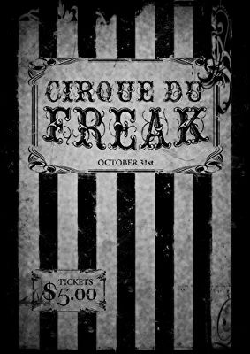 Goth Scrapbook Printables, Goth Circus Aesthetic, Shrine Art, Carnival Poster, Circus Signs, Haunted Carnival, Circus Illustration, Creepy Circus, Gothic Poster