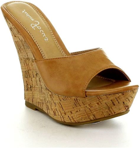 High Heels Classy, Shoes Heels Classy, Cork Wedges, Platform Wedge Heels, Sandal Online, Heels Classy, High Heel Wedges, Wedge Heel Sandals, Platform Wedge