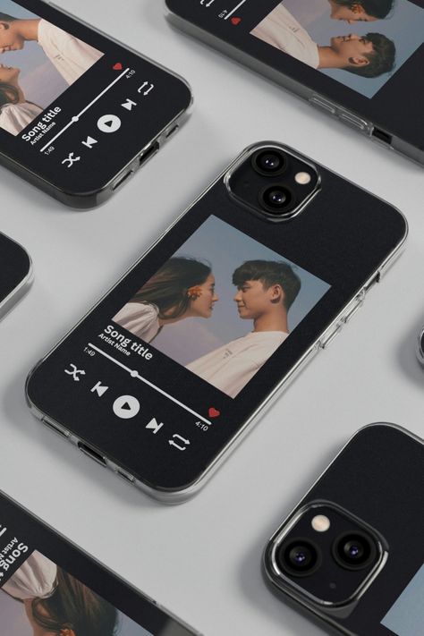 customise your very own phone case with your favourite Spotify soundtrack. Add your favourite song of all time, a song you played at your wedding or one that reminds you of a memorable or special day. We will add the artwork to your chosen Artist/Song or you can choose your very own image of you, your friends or family. #spotify #soundtrack #custom #song #artist #album #music Customise Phone Case, Custom Phone Case Ideas Aesthetic, Customised Phone Case Ideas, Customized Phone Cover Ideas, Phone Case Customize, Spotify Artwork, Phone Back Cover Design, Photo Phone Cover, Customized Phone Case