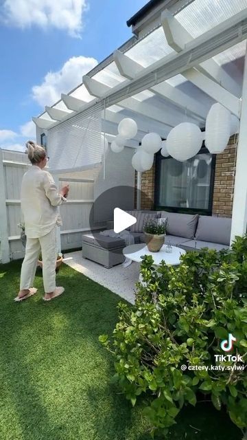 Shade Structures For Patio, Small Garden Waterfalls, Garden Shade, Garden Waterfall, Outdoor Blinds, Garden Makeover, Venetian Blinds, Shade Structure, Small Backyard Pools