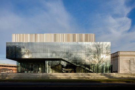 Suspended Architecture, Toyota Showroom, Art Museum Architecture, Why Architecture, Speed Art Museum, Fritted Glass, Glass Architecture, Los Angeles Architecture, Modern Hospital