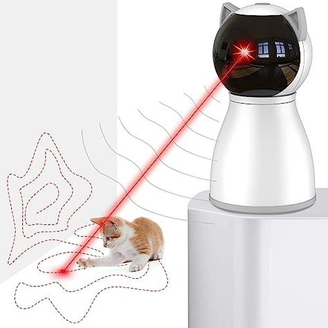 YVE LIFE Cat Toys,The 4th Generation Real Random Trajectory,Motion Activated Rechargeable Automatic Cat Laser Toy,Interactive Cat Toys for Indoor Cats/Kittens/Dogs Cat Laser Toy, Cat Laser, Kitten Toys, Indoor Pets, Indoor Cats, Interactive Cat Toys, Cat Pet Supplies, Cat Supplies, Indoor Cat