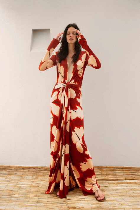 Johanna Ortiz Resort 2025 https://www.vogue.com/fashion-shows/resort-2025/johanna-ortiz/slideshow/collection#24 Asymmetrical Black Dress, Plunge Maxi Dress, Printed Jersey Dress, Ankle Dress, Johanna Ortiz, Hair Fragrance, Embellished Dress, Long Sleeve Maxi Dress, Dresses For Sale