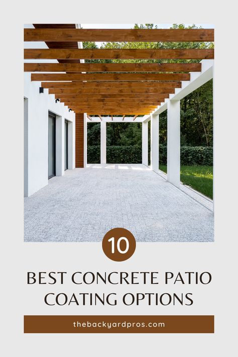 Unleash the Potential of Your Patio with the Top 10 Concrete Coating Marvels! 🌟 Transform your outdoor space into a sanctuary of style and durability. From sleek modern finishes to rustic textures, discover the perfect coating options to elevate your concrete patio. Dive into our curated list and pave the way to a stunning outdoor haven. #ConcretePatio #OutdoorLiving #HomeImprovement Stained Concrete Floors Outdoors Patio, Concrete Coatings Patio, Stained Concrete Patio, Aggregate Patio, Concrete Stain Patio, Concrete Patio Designs, Concrete Finishes, Concrete Stained Floors, Concrete Coatings