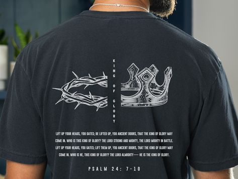 This Gender-Neutral Adult T-shirts item by Milajoyapparel has 150 favourites from Etsy shoppers. Is dispatched from United States. Listed on 23 Sep, 2024 Scripture Shirts For Men, Christian Shirts Men, Christian Vinyl Shirts, Trending Shirt Designs, Tshirt Ideas Design, Christian T Shirt Ideas, Merch Ideas Products, Sermon Titles, Crew Shirt Design