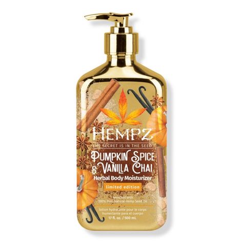 Fall Body Care, Moisturizer Benefits, Pumpkin Lotion, Birthday Bubbles, Hempz Lotion, Autumn Scents, Skin Care Lotions, Vanilla Chai, Boston Shearling