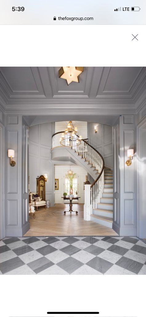 Parisian Foyer, Victorian Foyer, The Fox Group, White Foyer, Fox Group, Marble Foyer, Foyer Stairs, Foyer Staircase, Foyer Flooring