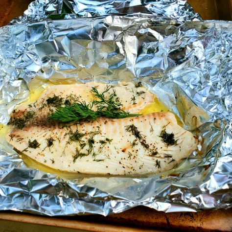 Tilapia Foil Packets Tilapia Foil Packets For The Oven, Fish Foil Packets For The Oven Tilapia, Tilapia Packets Oven, Bbq Halibut Recipes Foil Packets, Tilapia In Foil Packets Ovens, Steam Tilapia Recipes, Talapia Ideas Baked In Foil, Baked Tilapia Recipes Oven Foil, Grilled Tilapia Recipes Foil