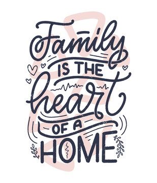 Hand drawn lettering quote in modern calligraphy style about family. Slogan for print and poster design. Vector #AD , #SPONSORED, #quote, #modern, #calligraphy, #Hand, #drawn Poster Slogan About Family, Quote About Family, Family Slogan, Happy Fathers Day Images, Typography Design Quotes, Family Quotes Inspirational, Family Font, Calligraphy Text, Hand Lettering Inspiration