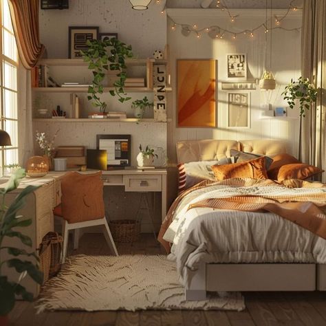 Cozy Small Bedrooms, Cozy Room Decor, Apartment Decor Inspiration, Room Makeover Bedroom, Dream Room Inspiration, Room Makeover Inspiration, Cozy Room, Room Inspiration Bedroom, Apartment Room