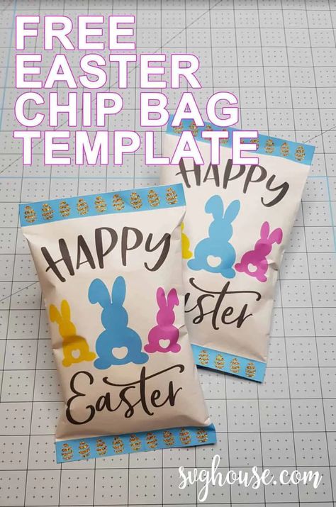 Learn how to make a potato chip bag cover in this easy to follow tutorial. Three Free printable chip bag templates included. How To Make Chips, Chip Bag Template, Starbucks Diy, Paper Sunflowers, Bag Template, Easter Bags, Easter Printables Free, Potato Chip, Chip Bags