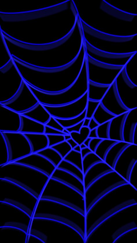 Black And Dark Blue Wallpaper, Purple Spiderweb Wallpaper, Black And Blue Wallpaper Backgrounds, Halloween Wallpaper Blue, Spiderweb Wallpaper, Blue Halloween Wallpaper, Blue And Black Aesthetic, Blue Halloween Aesthetic, Blue Background Aesthetic